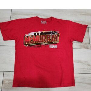 Jamie McMurray McDonalds Nascar Graphic Red T-shirt Chase Authentics Sz Large